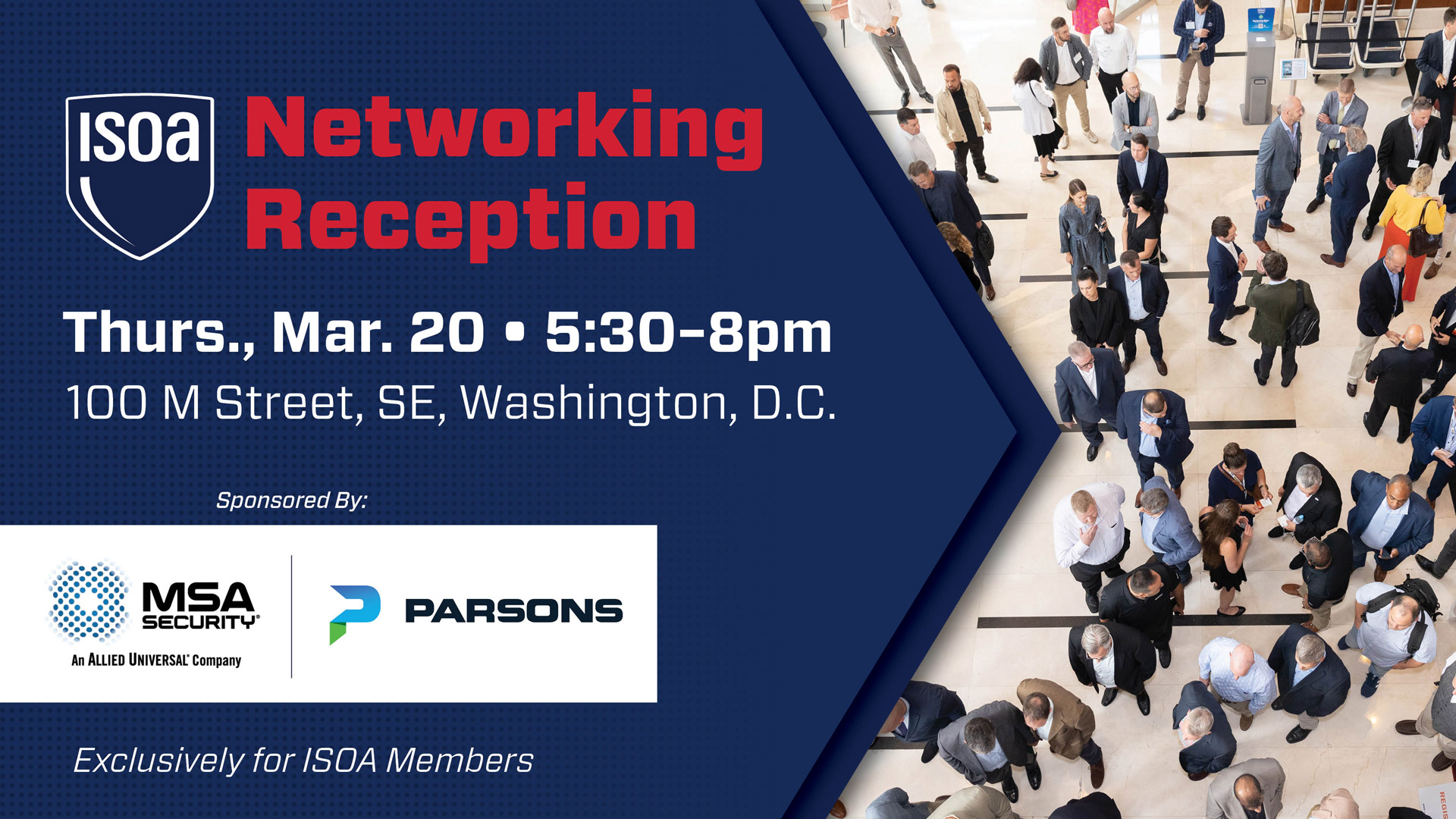Networking Reception Program ISOA Networking Reception - ISOA