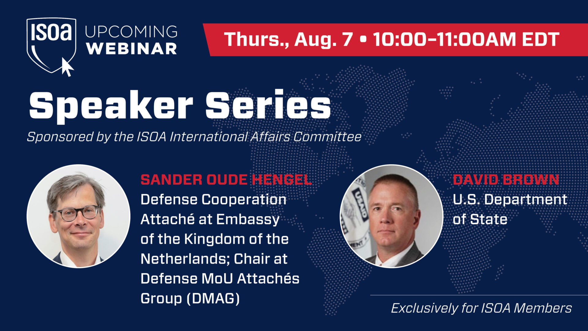International Affairs Committee Speaker Series: Sander Oude Hengel and David Brown